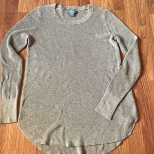 NEW Natural Reflections sweater taupe ribbed women